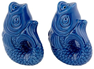 Gift Company Salz- und Pfefferstreuerset Monsieur Carafon 2-TLG, Steingut, Azure, 9 cm, 1096601070