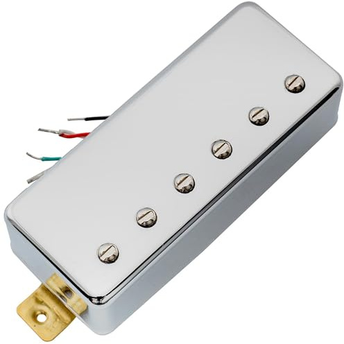 Artec MLA97 Alnico 5 Covered Mini Humbucker Steg Tonabnehmer 10K Chrom | für E-Gitarre