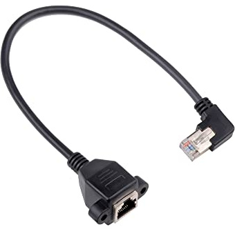 euroharry Ethernet-Verlängerungskabel, RJ45-Stecker auf Buchse,