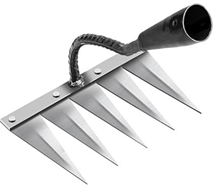 Binette de jardinage multi-tailles indispensable en acier à 5 dents