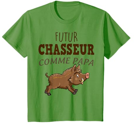 Enfant Citation Chasse Enfant Futur Chasseur comme Papa T-Shirt