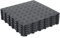 Nisorpa Lot de 6 sols de garage en PVC 40 x 40 cm - Dalles en caoutchouc emboîtables - Antidérapants - Tapis de sol de garage résistant - Carreaux en caoutchouc - Épaisseur : 18 mm - Noir