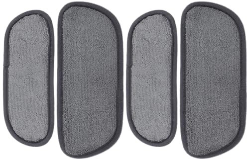 Gatuida Saugfähige Kühlschrank Tropfmatte 4 Stück Aus Kunstfaser Wasserspritzschutz Auffangschale Für Wasserspender Vielseitiges Anti Spritz Pad Grau Kariert Rechteckig