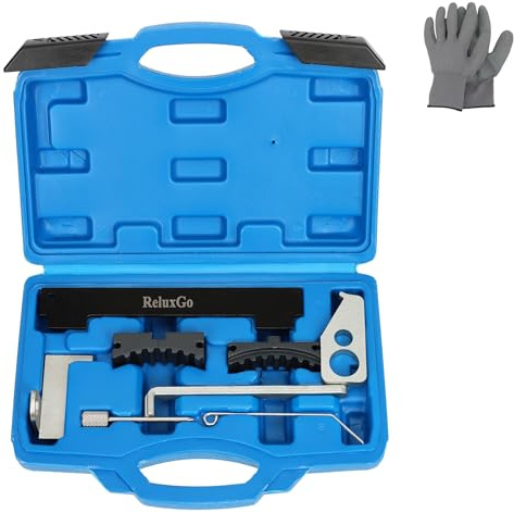 ReluxGo Engine Camshaft Tensioning Locking Alignment Timing Belt Tool Kit for Chevy Cruze Aveo Alfa Romeo Fiat 16V 1.4 1.6 1.8 en6340 km6340
