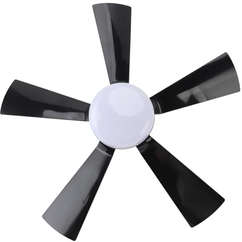 Topiky Steckdosen Ventilatorleuchte, Deckenventilatoren mit Lichtern und Fernbedienung, 3 Windgeschwindigkeiten, Dimmbarer Kleiner Deckenventilator mit Timer für Schlafzimmerküche,
