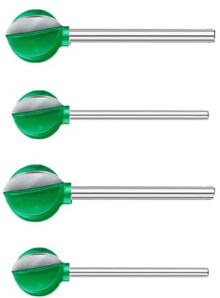 Lot de 3/4 fraises à rainurer 6 mm Tige en carbure de tungstène Boîte Nez Fraise à rainurer Set pour le travail du bois