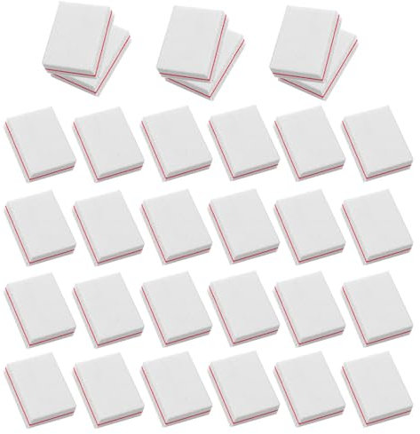 YPYMOD 30 Pcs Bloc Polissoir Ongles, Blanc, Éponge Lime à Ongles pour Les Salons de Manucure, Le Diy Nail Art à La Maison