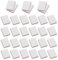YPYMOD 30 Piezas Pulidor Uñas, Bloque de Lima Para Uñas Taco Pulidor Uñas Doble Cara Grano, Uñas Profesional Lima Pulidora Uñas Lavable para Uñas Gel y Acrílico(Blanco)