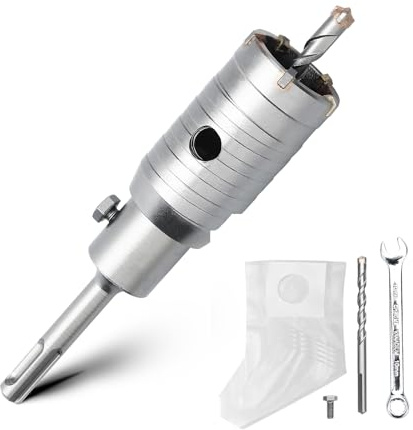 MOXPIFY Juego de brocas de 38 mm, adaptador SDS Plus, 110 mm para mampostería, hormigón