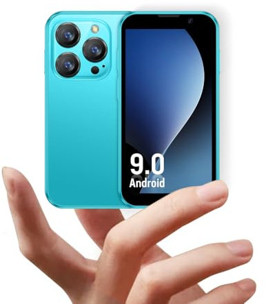 JoyZap Mini Smartphone XS18pro débloqué, écran 3.0 », Batterie 900mAh, boîtier Ultra Fin, Appareil Photo 5MP, Meilleur Cadeau pour Les Enfants (Bleu foncé)