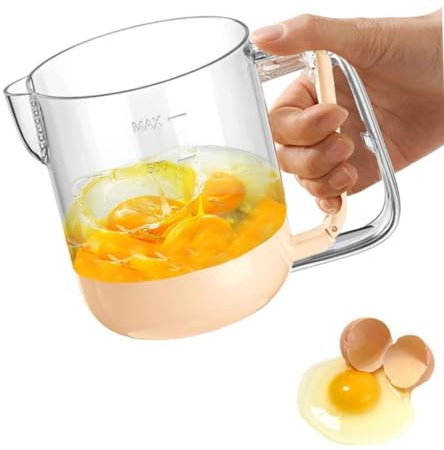 Hand Mixer Whisk, Easy To Use Semi Automatic Mixer Whisk, Manual Egg Whisk Cup, Multifunctional Cream Hand Mixer Portable Whipped Cream Dispenser For Kitchen, Camping And Picnic Use (Yellow)