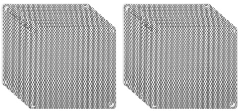 PATIKIL 120 mm/4,7 tum PC-fläkt dammnät, 16-pack PVC datorkylare dammfilter PC-fodral dammskydd grillar för datorkylare fläkt PC-fodral dammtät, svart