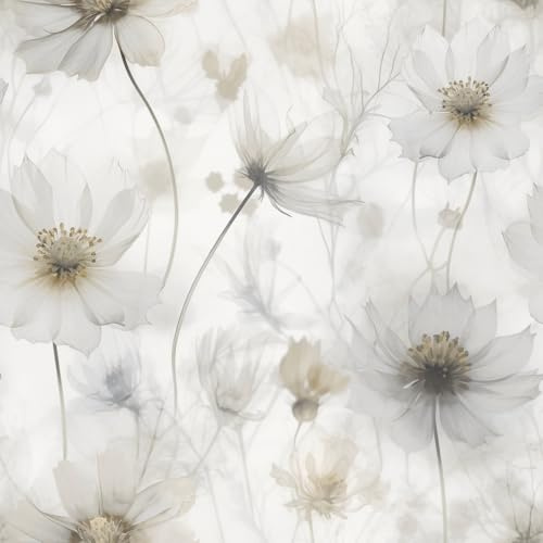 Muriva Lissa Flower Cream Wallpaper 215503