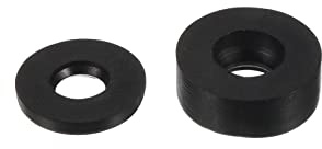 QUARKZMAN Goma Planas Arandelas 11mm 12mm OD 5mm 6mm ID 1,2mm 4,5mm Grueso para Grifo Tubo Agua Manguera, Negro Juego de 40 en 1