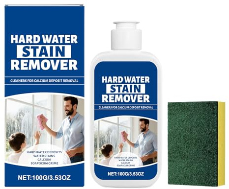 WJnflQN Removedor de manchas de agua, quitamanchas extra fuerte, líquido fuerte contra la cal | para cocina inodoro lavabo bañera, azulejos, cabezales de ducha puerta
