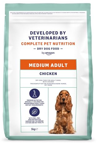 by Amazon Cibo secco per cani di alta qualità, per adulti, pollo, 3 kg, confezione da 1