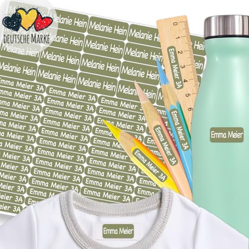 NEU 75 Stk. SET Namensetiketten Wasch/-Spülmaschinenfest wasserfeste Namensaufkleber Kinder und Erwachsene Stifteaufkleber personalisiert Namensaufkleber Kleidung Kita, Schule & Büro