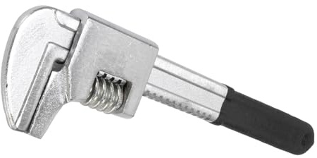 AUNMAS Chiave Automobilistica Regolabile da 9 Pollici, Design Sfalsato di 90 Gradi con Acciaio Cr V Ad Elevata Durezza e Ampia Apertura da 2,64 Pollici, per Riparazioni Domestiche di (BLACK)