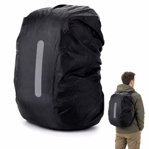 VBK Housse Sac à Dos, Housse|Sac Sac Impermeable avec Réfléchissantes, Housse de Pluie pour Randonnée Camping Voyages, Protection Sac à Dos Pluie pour Le vélo