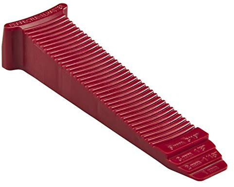 T-Lock - 100 red wedges PERFECT LEVEL MASTER - Professional Anti lippage Tile leveling system - (white T-Lock clips spacers not included and sold separately) by Tile Master