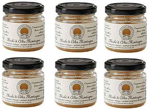 Azienda Agricola Prunotto Mariangela - Miele Di Alta Montagna del Bric di Limone PIemonte g. 100-6 Confezioni da 100 g - (6x100g)