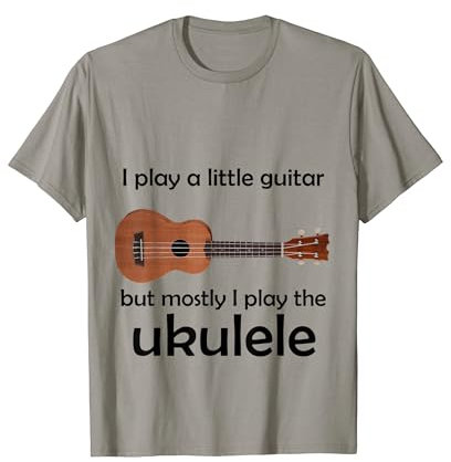 Funny Ukulele Wortspiel T-Shirts Little Gitarre T-Shirt