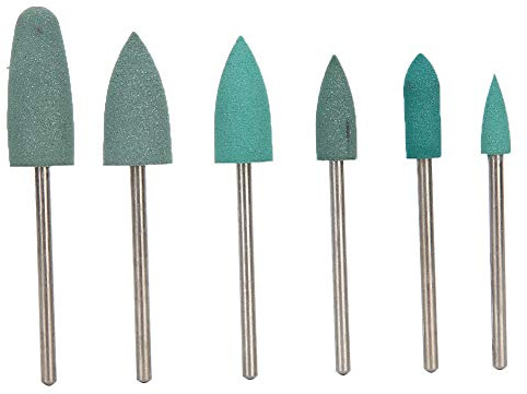 6 Stück Nagelbohrer Schleifköpfe für Nail Art und Maniküre, tragbare Werkzeuge mit hochwertigem Material für Salon- und Heimgebrauch