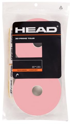Head Unisex-Adult Prime Tour 30 Pcs Pack Tennis Griffband, Weiss, Einheitsgröße EU