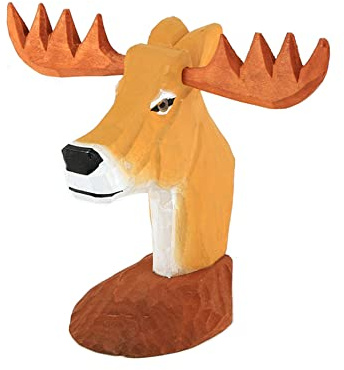 tooloflife Brillenhalter aus Holz, geschnitzt, für Sonnenbrillen, Tierform, Geschenk für Kinder, Freunde (Hirsch)