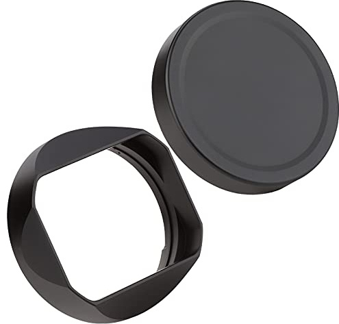 Haoge Gegenlichtblende aus Metall, quadratisch, für SIGMA 35 mm, F2 DG DN, zeitgenössische, spiegellose Objektiv, 35 mm/f2 von Sony E-Mount und Leica L-Mount