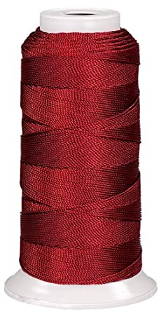 Langlauf Schuhbedarf Sattlergarn - Polyester Ledergarn in Handwerksqualität (200 m/Stärke 8/3) I extrastarkes Polstergarn Nähgarn - Reißfest - UV-Beständig - Outdoor Nähgarn für Leder