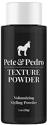 Pete & Pedro TEXTURE POWDER - Texturizing and Volumizing Styling Powder For Men & Women | Adds Mega Volume & Texture, Matte Finish, Root Lifting & Restyleable Hold | As Seen on Shark Tank, 1 oz.