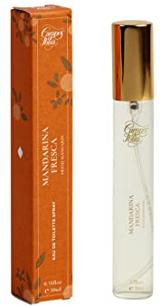 PERFUME DE BOLSILLO Para Mujer Y Hombre CAMPOS DE IBIZA -Colonia Con Esencia De Mandarina Elaborada Con Citricos.Une Eau De Toilette Unisex,Tradicional Y Natural -Frasco Con Estuche Regalo 10 Ml Spray
