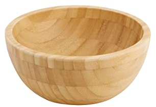 BIOZOYG cuenco de bambú redondo Ø 16cm para platos fríos y calientes I cuenco de sopa I platos sostenibles cuenco de pasta I cuenco de Buda I platos de fiesta eco I cuenco de cereales grande 550ml