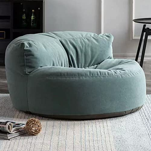 SXBCyan Housse de Pouf en Chenille sans Remplissage Pouf Salon et Chambre Intérieur Ultra Doux Fauteuils Poire pour Adultes Chaise Canapé, Meuble de Salon(Gray Green)