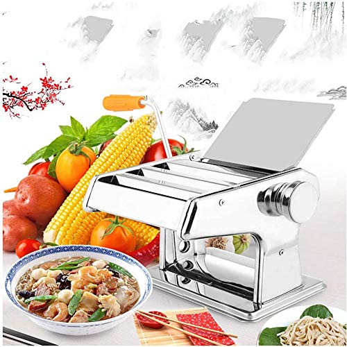 Samnuerly Nudelmaschine, stärkster und schwerster Spiralschneider, Bester Pasta-Spaghetti-Maker für Low Carb/Paleo/glutenfrei, mit extra Klinge, Caddy Maker-Maschine aus Edelstahl mit 6 einstellbaren
