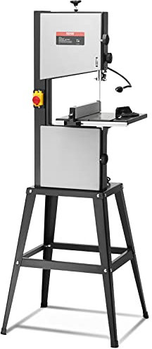 VEVOR Sega a nastro con supporto, 25,4 cm, 560 e 1100 giri/min, sega a nastro da tavolo a due velocità, motore da 370 W 1/2 HP con supporto in metallo ottimizzato per tavolo da lavoro e contatore