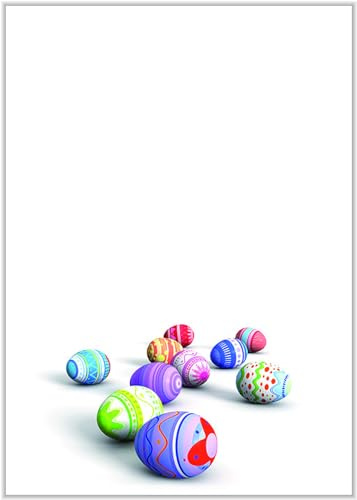 Briefpapier Ostern DIN A4 - Motivpapier Osterfest - 20 Blatt - Motiv Nr. 017 | 100g/m²