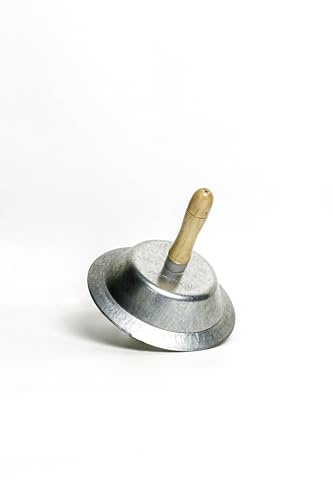 Cazoleta Redonda Kitomasgota 150 mm - Eliminador de Gotelé Profesional - Acero Galvanizado - Sin Polvo - para Dejar Paredes Lisas