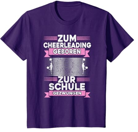 Cheerleading Schule Damen Pompom Cheerleaden Mädchen T-Shirt