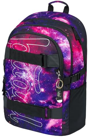 Baagl Schulrucksack für Jungen Mädchen Teenager - Skateboard Rucksack - Kinderrucksack mit Laptopfach und Brustgurt für Schule, Weiterführendeschule, Mittelschule