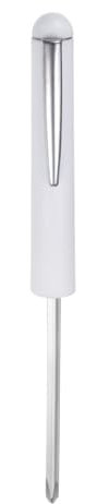 QUARKZMAN Tournevis de Poche Non Magnétique 4mm Phillips 4mm Fente Mini Tournevis Portable avec Clip pour Mécanicien, Électricien, Technicien, Blanc