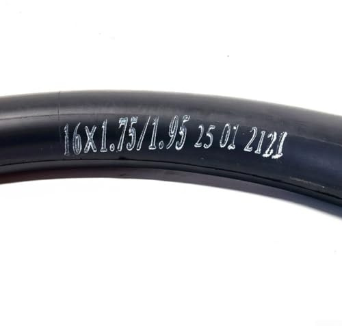Zuverlässiger Fahrradschlauch für Elektrofahrrad, 16 Zoll 16x1 75/1 95/2 125, geeignet für Roller