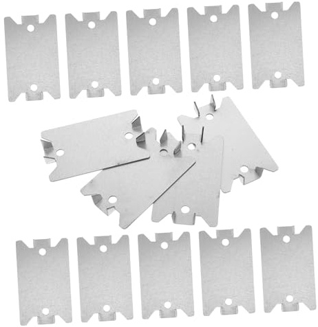DOITOOL 50pcs Heavy Duty Wood Nail Plate Cable Protectors for Wires and Conduits Outdoor Electrical Cable Protection Plate