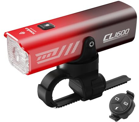 towild CL1600 Smart Bike Lights,1600 Lumen Front Bike Light 5000mAh Type C Rechargeable Bicycle Headlight for MTB,IPX6 Waterproof Bike Lamp,5 Modes Cycling Light for Road Bike