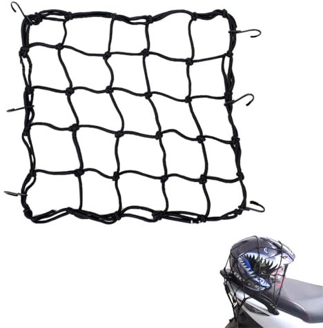 Rete Ragno Elastica,Rete Elastica Moto,Rete portabagagli per moto,Rete Ragno Moto con Ganci,Casco elastico per il fissaggio della staffa del motociclo del bagaglio