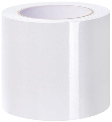 JINFEUGE 12 cm X 5 M Selbstklebende, Flexible Sockelleiste, Wandeckleiste, Abziehbare Und Aufklebbare Pvc-Taillenlinie, Für Heimdekoration/White