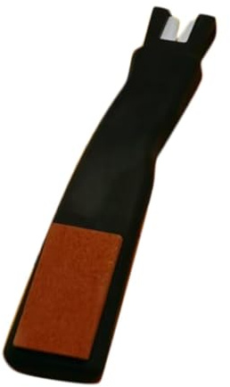 Hellery Affilatore per Pattini da Ghiaccio, Professionale Manuale, Affila per Pattinaggio Artistico, Nero E Arancione