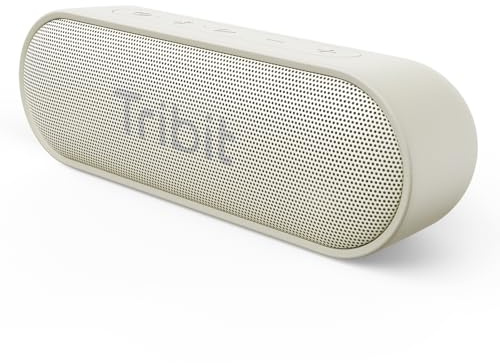 Tribit Bluetooth Speakers XSound Go [Upgraded] 16W Portable Wireless Speaker IPX7 Waterproof Speakers,Type-C,Wireless Stereo Pairing,100ft Bluetooth Range(White)