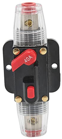 Leistungsschalter 40A Sicherungshalter für Auto Audio, Metall ABS, Hochstrom, Hochleitfähig